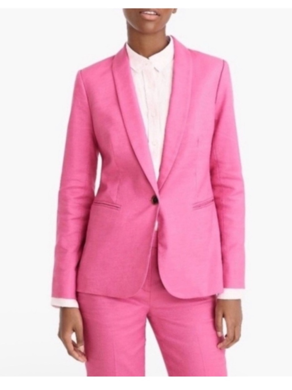 J. Crew parke pink wool blazer size 4 office fall workwear business